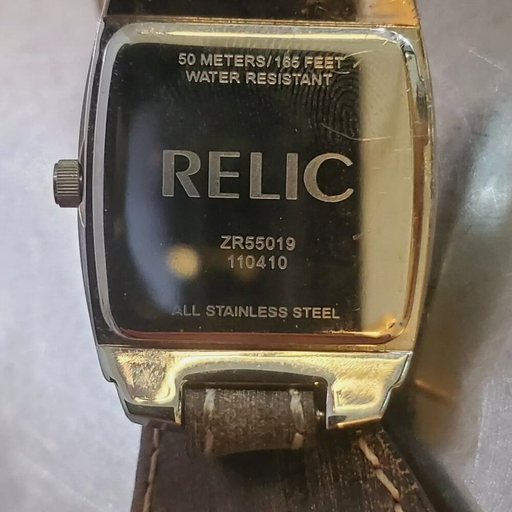 Relic By Fossil Womens Watch Zr55019 Brown Leathe… - image 7